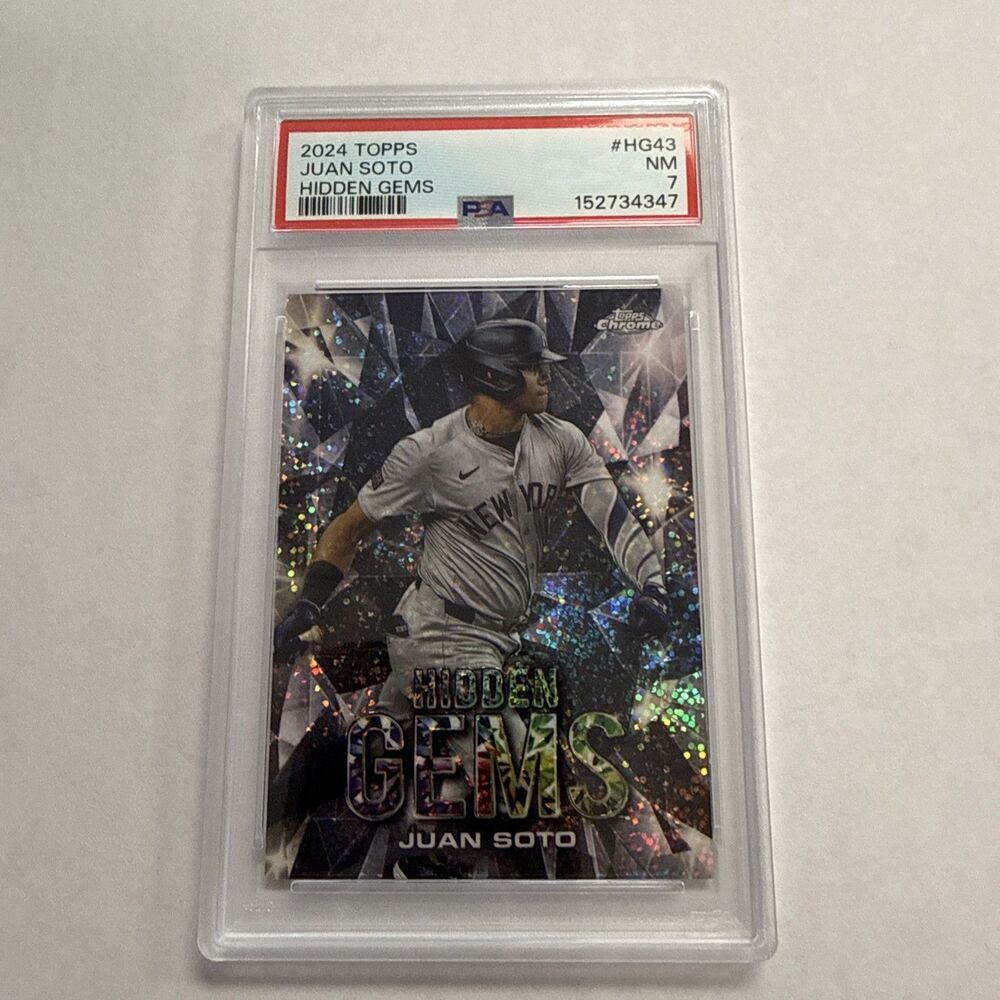 2024 Topps Hidden Gems Juan Soto Case Hit Yankees Mets Nationals PSA 7 RARE SSP